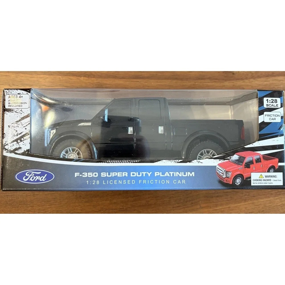 Ford F-350 Super Duty Platinum 1:28 Friction Pickup Truck Toy Black 4+ Kids